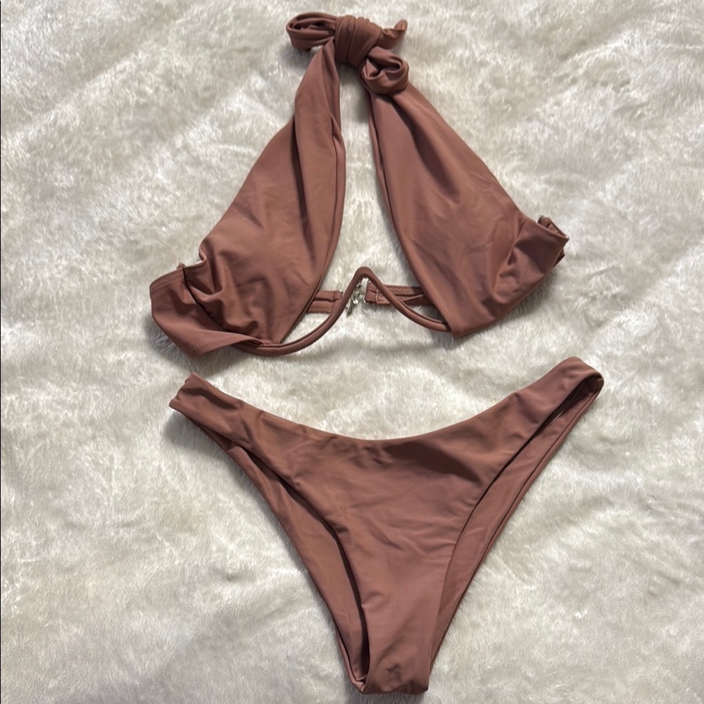 Brown Bikini Set